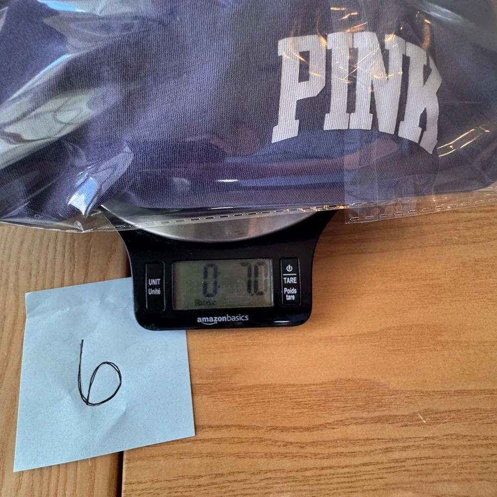 Y2K Victoria Secret PINK Long Sleeve TShirt Womens S Distressed Purple Lounge - Picture 13 of 13